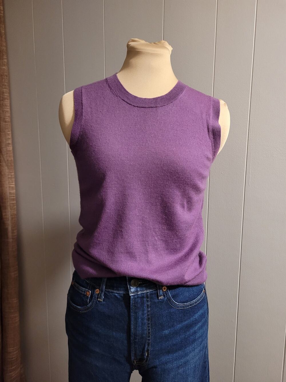 Banana Republic - Custom Dyed Purple Knit Sweater Tank